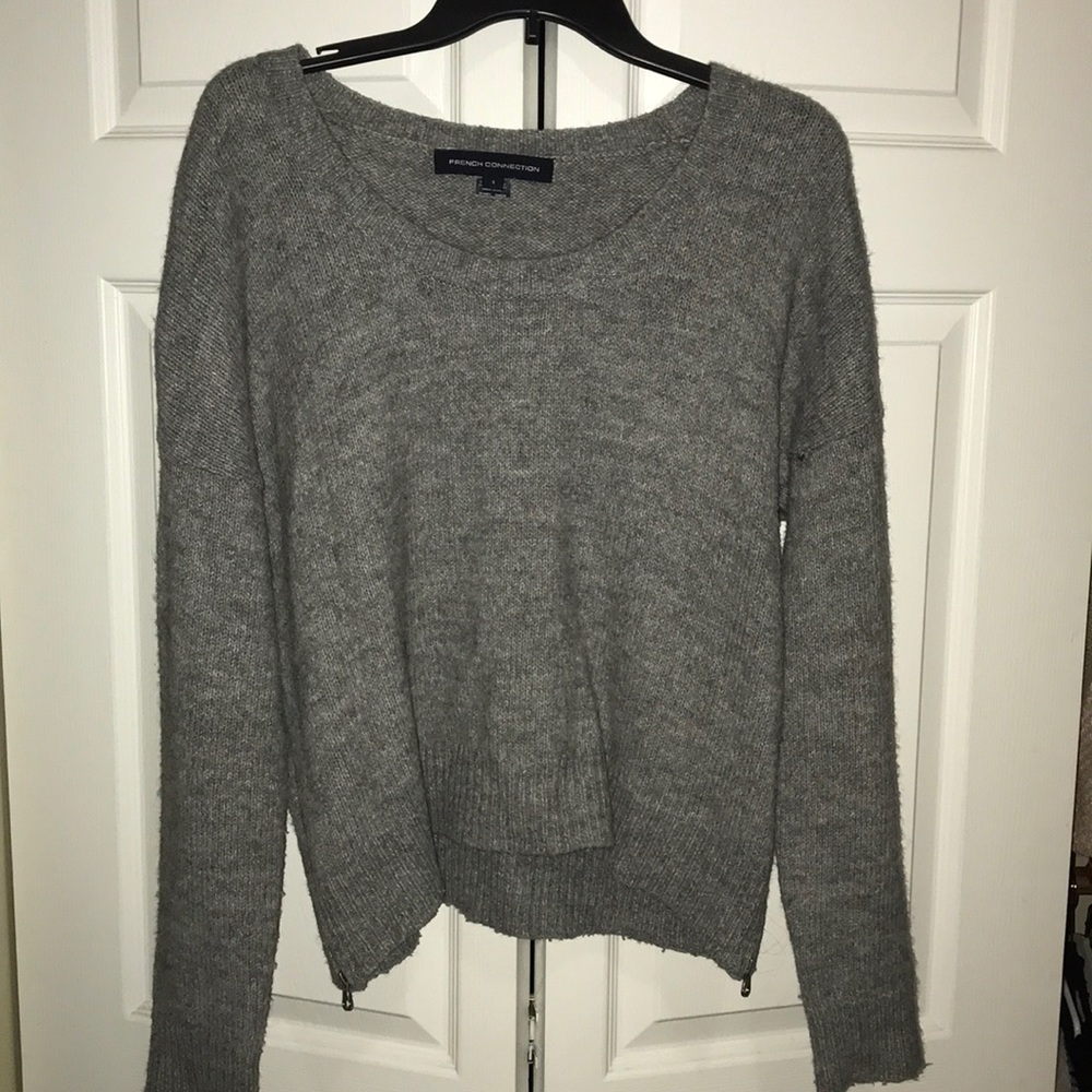 French connection sweater with zipper detail